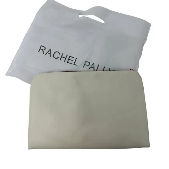 Rachel Pally Reversible Clutch Bag Pouch Blue Yellow Floral Print Cream Dust Bag - Picture 3 of 5